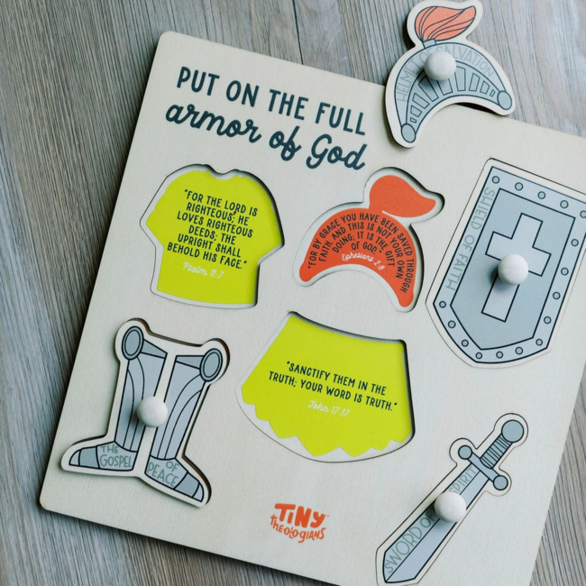 Armor of God Wood Puzzle with Scripture