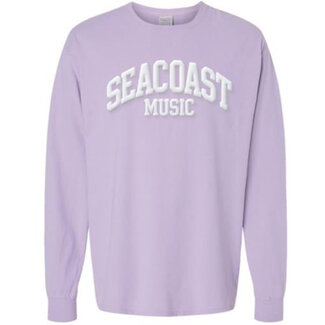 Seacoast Music Seacoast Music Collegiate Long Sleeve T w/ Puff Ink - Lavender