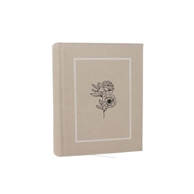 NKJV, Journal the Word Bible: Reflect, Journal or Create Art Next to Your Favorite Verses (Stone Leathersoft over board, Red Letter, Comfort Print)