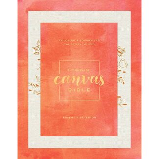 The Message Canvas Bible - White Leather