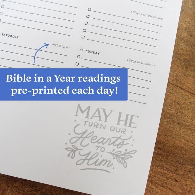 2026 Scripture Lettering Planner