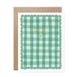 Blessed By You Gingham Card