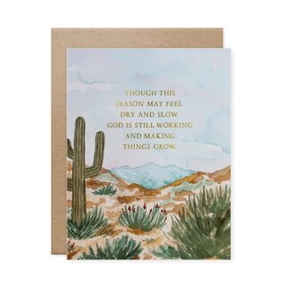 God Is Still Working Encouragement Card