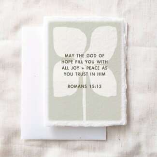 Joy + Peace Romans 15:13 Greeting Card