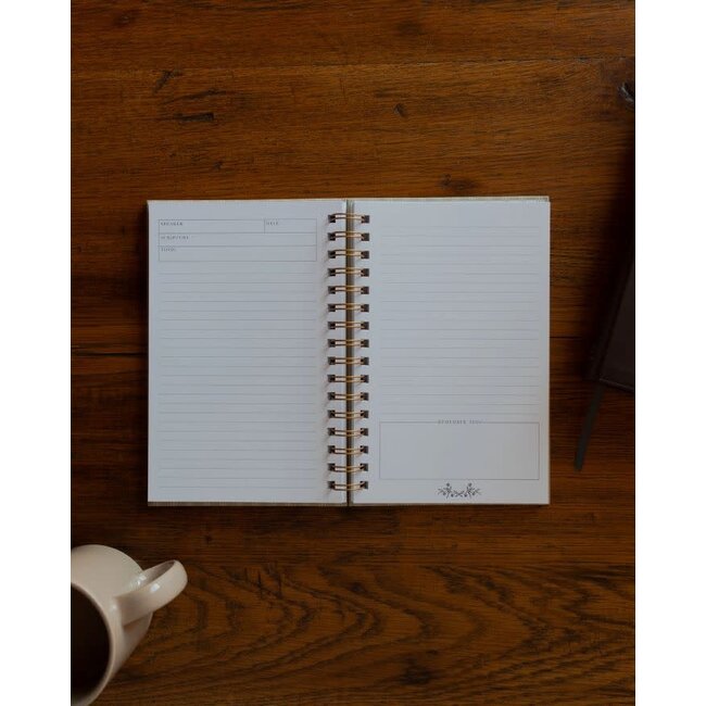 Sermon Notes Journal Pale Stripes