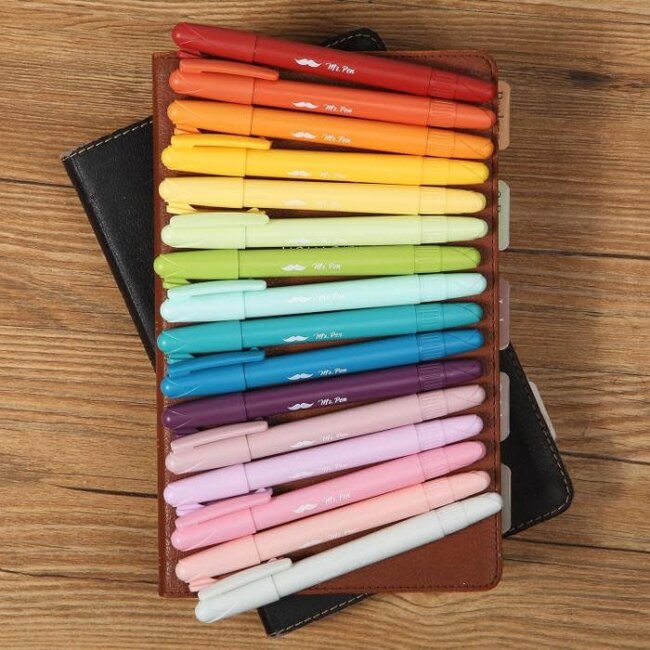Mr Pen 16-Pack No Bleed Bible Highlighters