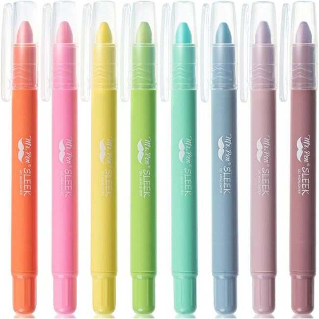 Mr. Pen- Gel Highlighter, 8 Pack, Assorted Colors, Bible