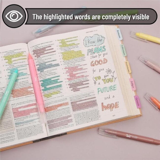 Mr. Pen- Gel Highlighter, 8 Pack, Assorted Colors, Bible