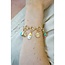Juliette Charm Collector Bracelet Base in Shiny Gold