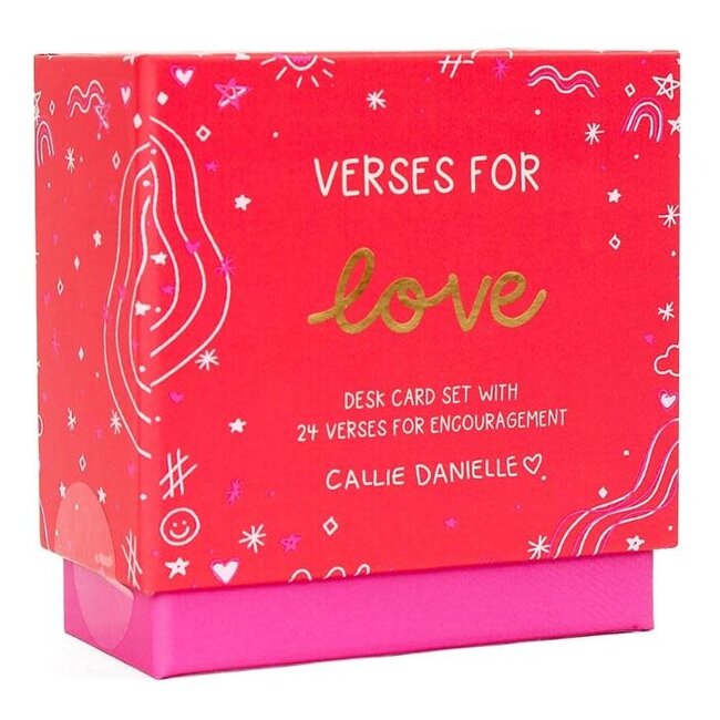 Verses For Love – Bible Verse Card Set with Display Stand