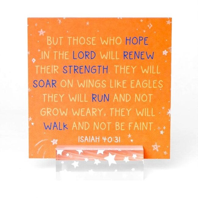 Verses For Strength – Bible Verse Card Set + Display Stand