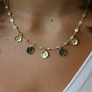 Katherine Cross Charm Necklace