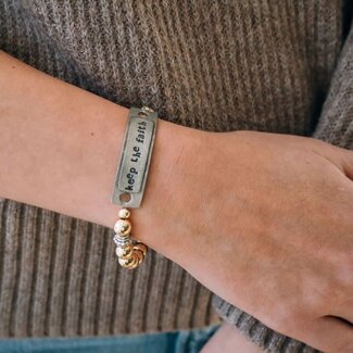 The Message Bracelet - Keep the Faith