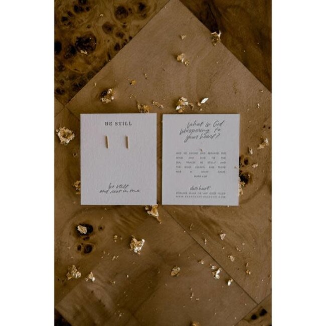 Be Still Earring Studs