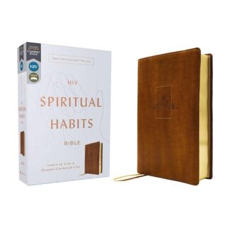 NIV, Spiritual Habits Bible, Leathersoft, Tan, Red Letter, Comfort Print