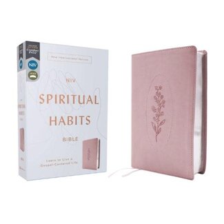 NIV, Spiritual Habits Bible, Leathersoft, Pink, Red Letter, Comfort Print