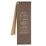 Bookmark Faux Leather Brown Strong & Courageous Josh. 1:9