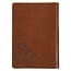 Journal Classic Zip Brown/Cream Floral Printed Amazing Grace 2 Cor. 12:9