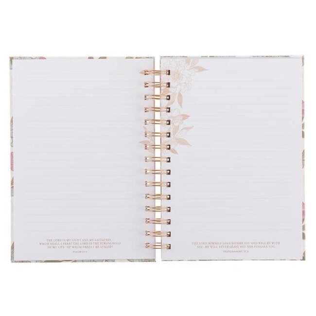 Journal Spiral-bound White Floral Everything Beautiful Ecc. 3:11