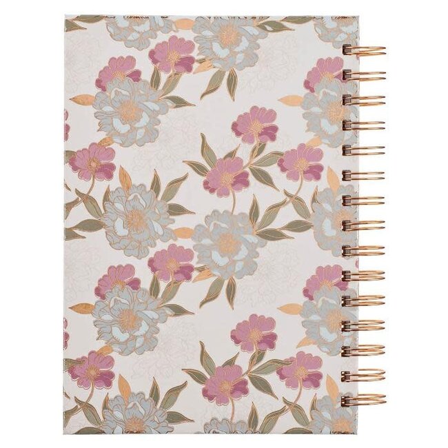 Journal Spiral-bound White Floral Everything Beautiful Ecc. 3:11