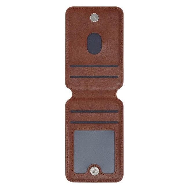 Phone Wallet Magnetic Leather Brown Stand Firm 1 Cor. 16:13