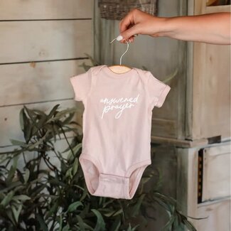 Answered Prayer Baby Bodysuit - Blush