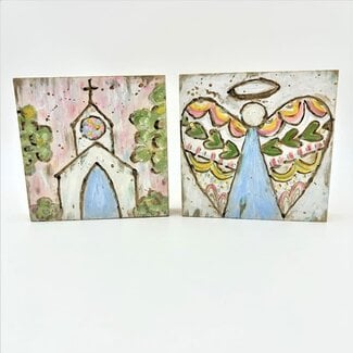 Handpainted Table Sign, Church