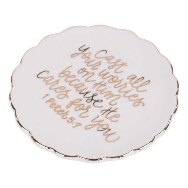 He Cares For You Trinket Tray