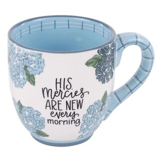 Mercies Are New Hydrangea Mug