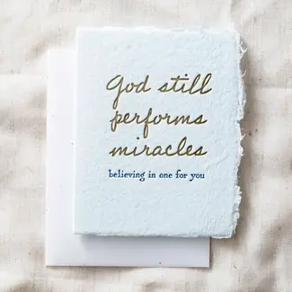 Believing in A Miracle Card