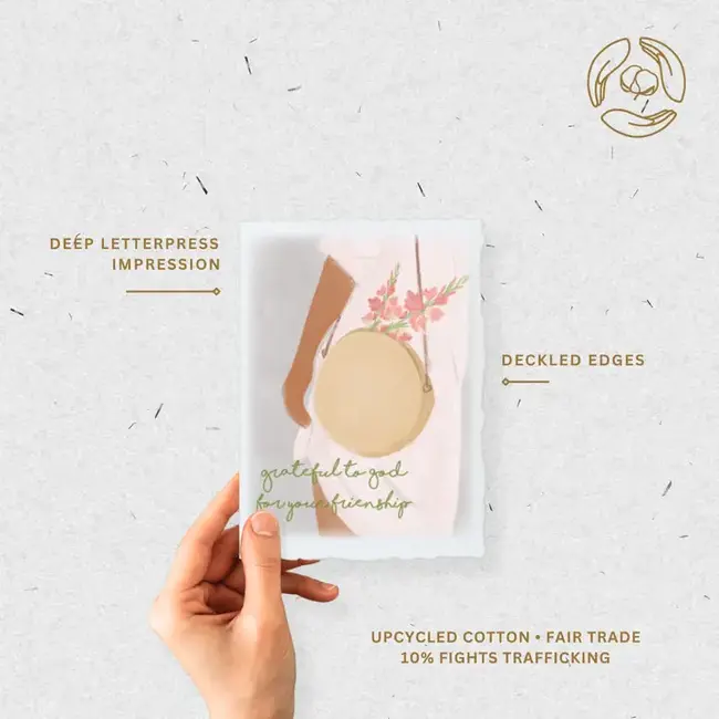 Grateful To God For Your Friendship Card