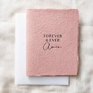 Forever + Ever. Amen  Wedding Greeting Card