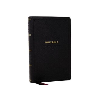 KJV Personal Size Large Print End-of-Verse Reference Bible, Black Leathersoft, Red Letter, Comfort Print (Thumb Indexed)