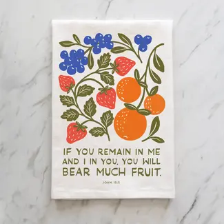 Remain in Me Fruit Tea Towel