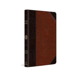 ESV Thinline Bible, Red Letter TruTone®, Brown/Cordovan, Portfolio Design