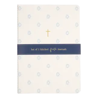Faith Collection Journal Set/3 Light Blue Asst 6x8.5