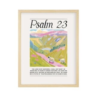 Faith Collection Wall Art Psalm 23 11x14