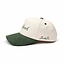 Yahweh Hat - Cream & Green Suede