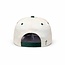 Yahweh Hat - Cream & Green Suede