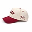 Jesus - Maroon & Cream Hat (Upside down)