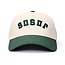 Jesus - Green & Cream Hat (Upside down)