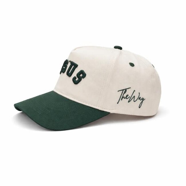 Jesus - Green & Cream Hat