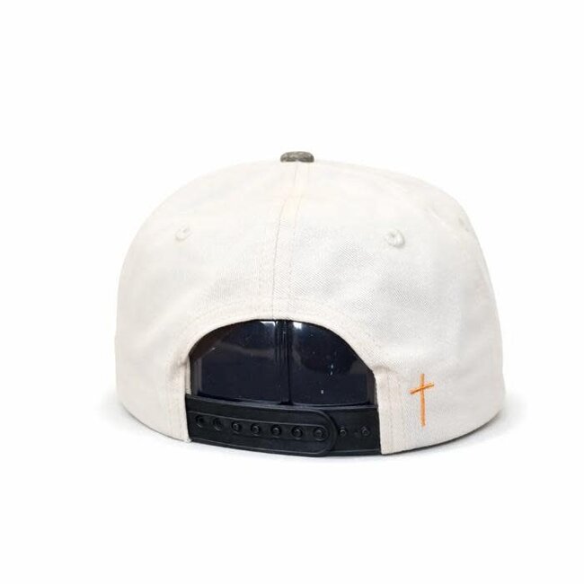 Jesus - Camo, Orange & Cream Hat (Upside down)