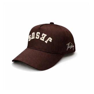 Jesus - Brown & Cream Hat (Upside down)