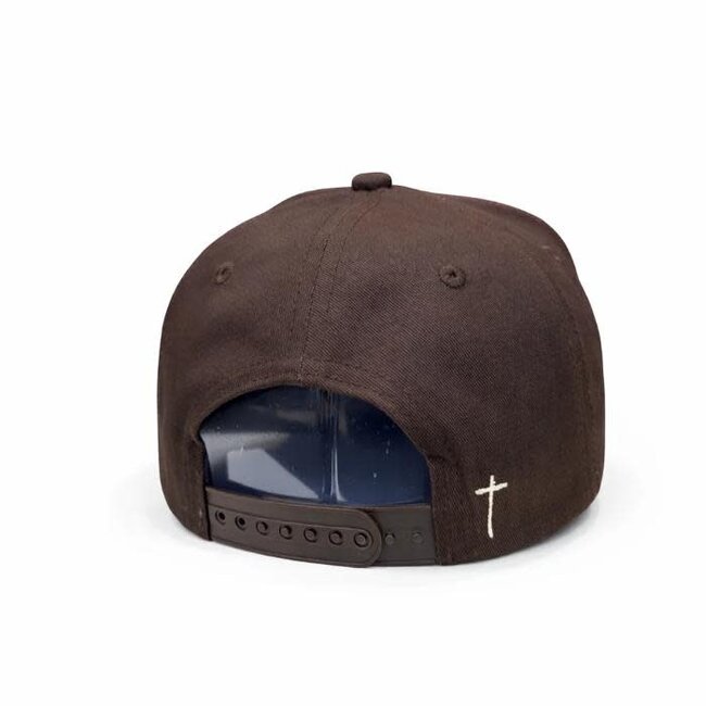 Jesus - Brown & Cream Hat (Upside down)