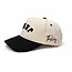Jesus - Black & Cream Hat (Upside down)