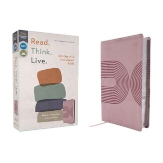 NIV, Read. Think. Live., Leathersoft, Pink, Comfort Print
