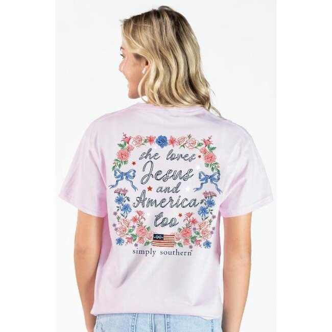 She Loves Jesus And America Too Shirt