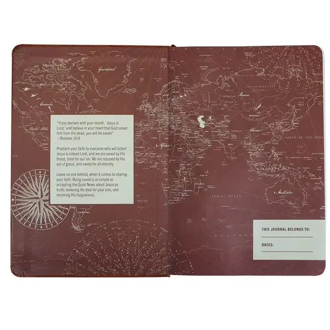 Faux Leather Journal - Jesus Is Lord Cross