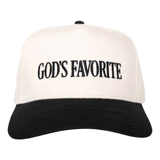 Favorite Two-Toned Vintage Hat Black and Tan
